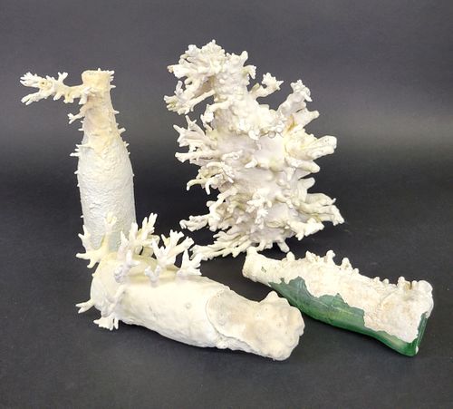 FOUR PIECES OF VINTAGE FOSSILIZED