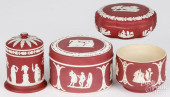 FOUR PIECES OF WEDGWOOD CRIMSO
