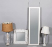 FOUR PIECES OF WHITE PAINTED W