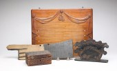 FOUR PIECES OF WOODWARE. Ameri
