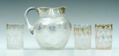 Four pieces Pomona glass: 6 in
