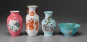 Four Pieces Porcelain Chinese,