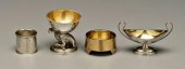 Four pieces Russian silver: ur