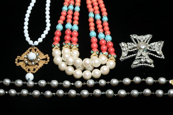 FOUR PIECES SIGNED VINTAGE AND