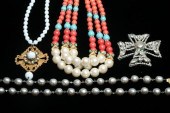 FOUR PIECES SIGNED VINTAGE AND