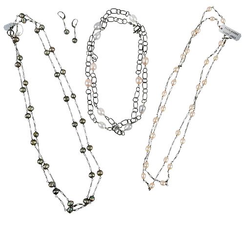 FOUR PIECES SILVER PEARL