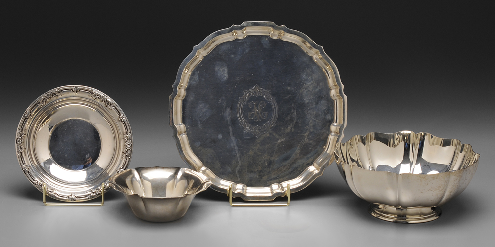 Four Pieces Sterling Hollowware