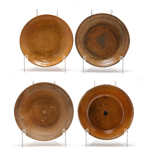 FOUR PIEDMONT, NC, DIRT DISHES 19th
