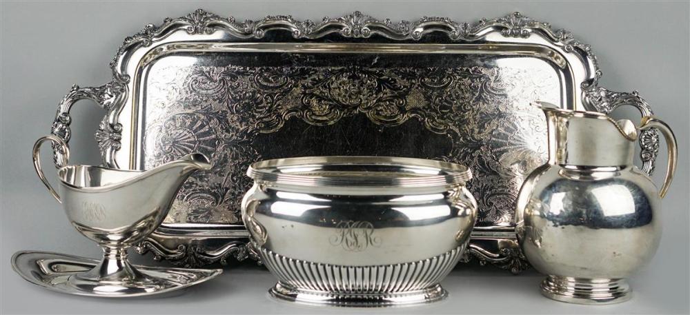 FOUR PLATED TABLE WARESFOUR