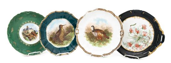 Four Porcelain Plates of various