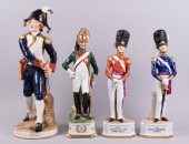 FOUR PORCELAIN SOLDIER FIGURES