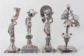 FOUR PORTUGUESE SILVER TOOTHPI