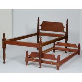 Four Poster Rope Bed in Red St