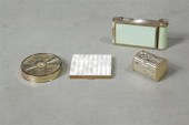 FOUR POWDER COMPACTS INCLUDING