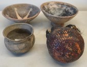 FOUR PRE COLUMBIAN AND PRE COL