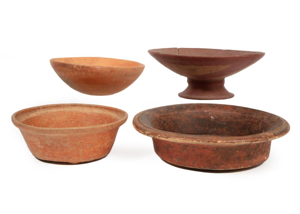 FOUR PRE-COLUMBIAN POTTERY