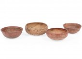 FOUR PRE-COLUMBIAN POTTERY BOW
