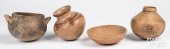 FOUR PRE-COLUMBIAN POTTERY ITE