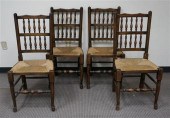 FOUR PRIMITIVE STYLE OAK RUSH