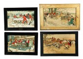 FOUR PRINTS BY CECIL ALDIN (EN