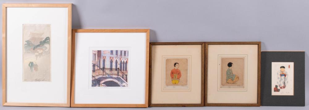 , FOUR PRINTS BY WESTERN ARTISTS