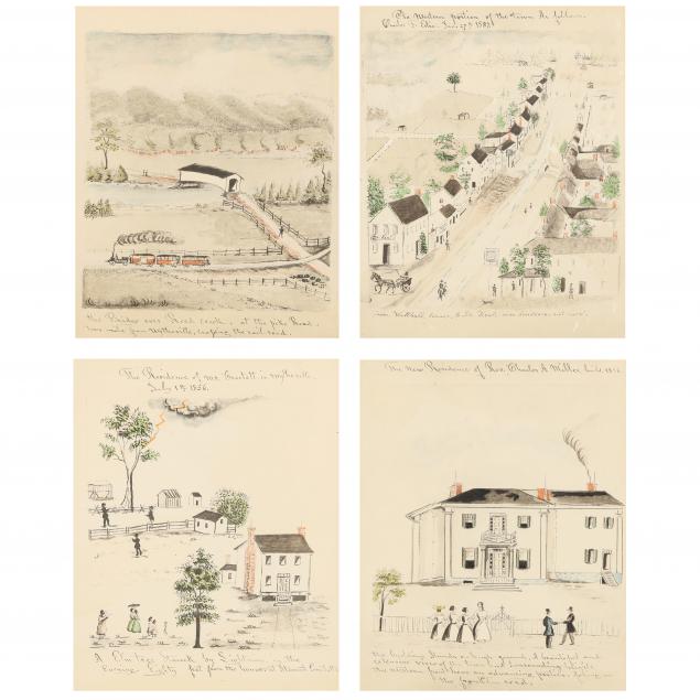 FOUR PRINTS PICTURING OF