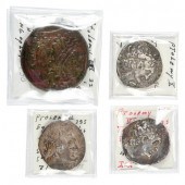 FOUR PTOLEMAIC ANCIENT COINSla
