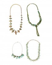 FOUR PUEBLO TURQUOISE NECKLACE