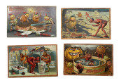 FOUR RAPHAEL TUCK HALLOWEEN PO