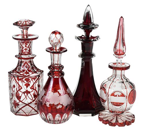 FOUR RED ACCENTED AMERICAN AND