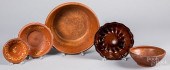 FOUR REDWARE BOWLSFour redware