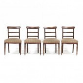 FOUR REGENCY MAHOGANY DINING C