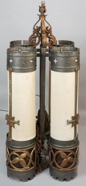 FOUR RENAISSANCE STYLE BRASS A