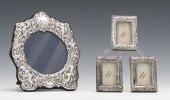 Four Repousse Silver Picture F
