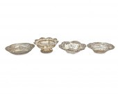 FOUR RETICULATED SILVER BOWLSF