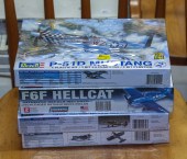FOUR REVELL ALLIED FIGHTER PLA