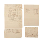 FOUR REVOLUTIONARY WAR BILLS F