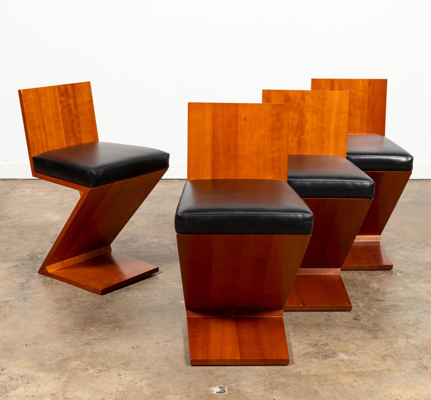FOUR RIETVELD FOR CASSINA "ZIG ZAG"