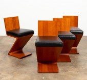 FOUR RIETVELD FOR CASSINA "ZIG