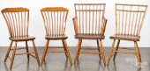 FOUR RODBACK WINDSOR CHAIRS, 1