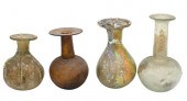FOUR ROMAN GLASS PIECESFour Ro