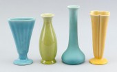 FOUR ROOKWOOD POTTERY VASES 19
