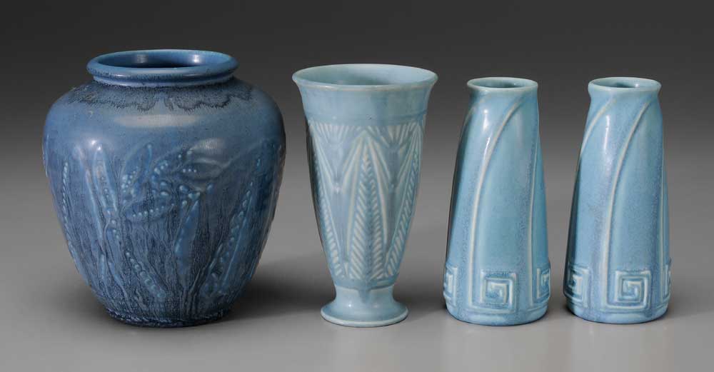 Four Rookwood Pottery Vases
