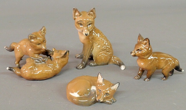 Four Rosenthal German porcelain