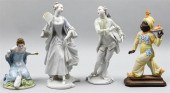 FOUR ROSENTHAL PORCELAIN COURT