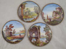 Four roundels of classical scenes