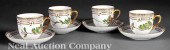 Four Royal Copenhagen "Flora D
