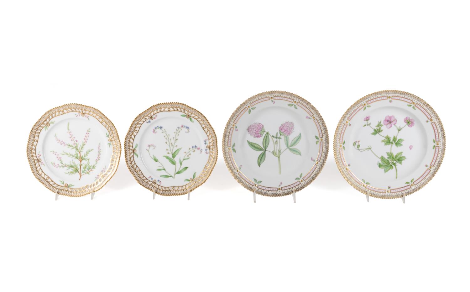 FOUR ROYAL COPENHAGEN FLORA