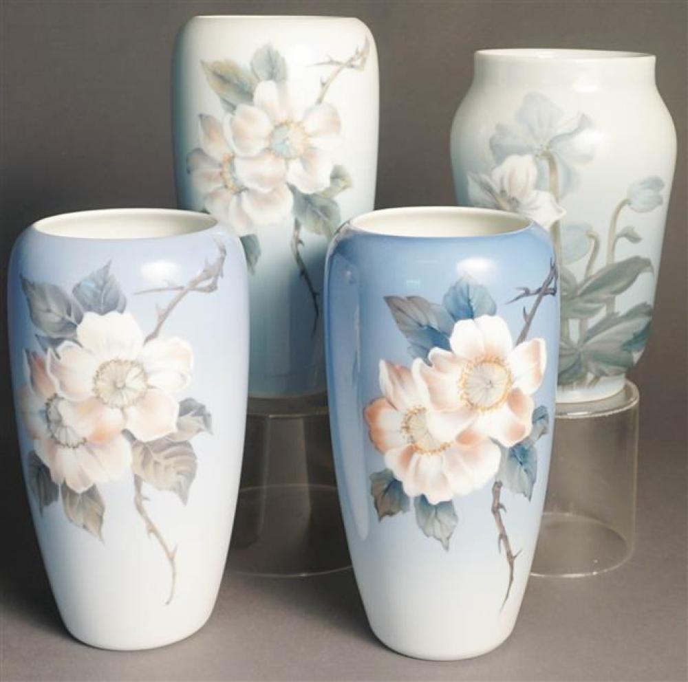 FOUR ROYAL COPENHAGEN FLORAL