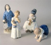 Four Royal Copenhagen porcelai